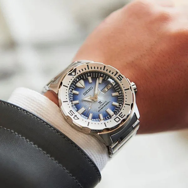 Đồng Hồ Nam Seiko Prospex Save The Ocean Special Edition SRPG57K1 Màu Xanh Bạc