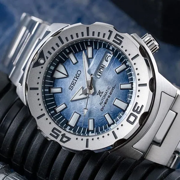 Đồng Hồ Nam Seiko Prospex Save The Ocean Special Edition SRPG57K1 Màu Xanh Bạc