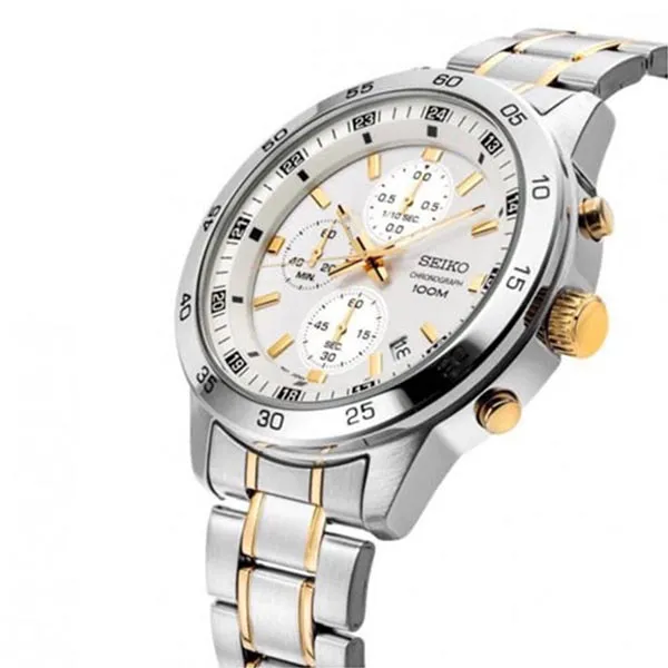 Đồng Hồ Nam Seiko Quartz SKS643P1 Chronograph 44mm Màu Bạc Trắng - Đồng hồ - Vua Hàng Hiệu