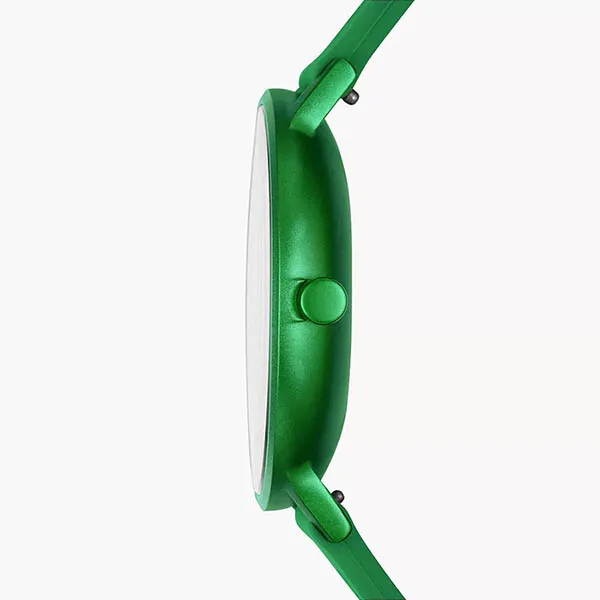 Đồng Hồ Nam Skagen Aaren Kulor Forest Green Silicone 41mm Watch SKW6545 Màu Xanh Lá