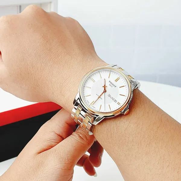 Đồng Hồ Nam Tissot Automatic T-Classic III White Dial T065.430.22.031.00 Màu Bạc Trắng