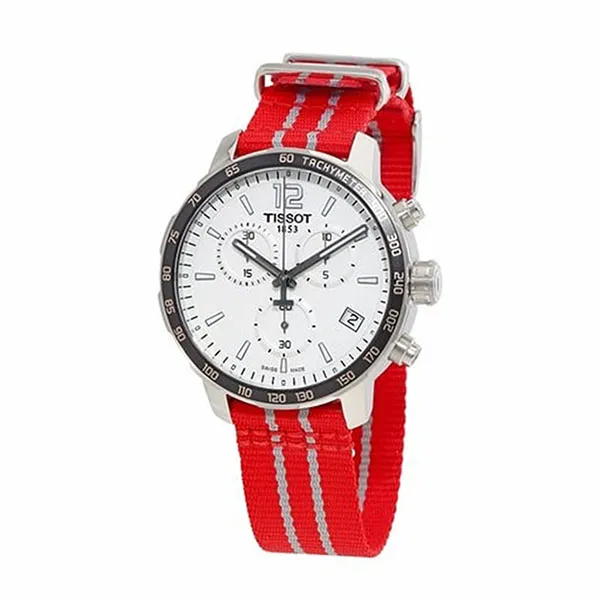 Đồng Hồ Nam Tissot Quickster Houston Rockets Special Edition Chronograph T0954171703712 Màu Đỏ Trắng