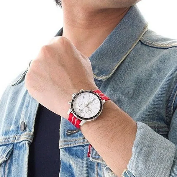 Đồng Hồ Nam Tissot Quickster Houston Rockets Special Edition Chronograph T0954171703712 Màu Đỏ Trắng