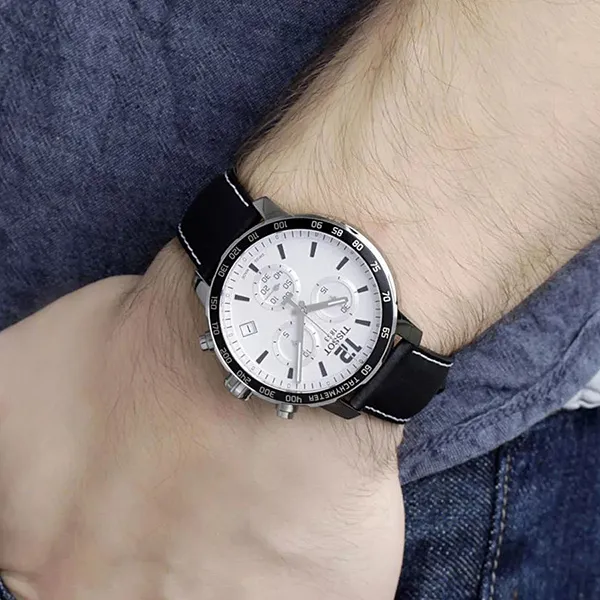 Đồng Hồ Nam Tissot Quickster T095.417.16.037.00 Watch Màu Đen Trắng - Đồng hồ - Vua Hàng Hiệu