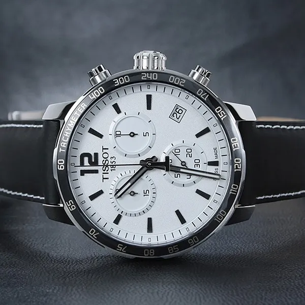 Đồng Hồ Nam Tissot Quickster T095.417.16.037.00 Watch Màu Đen Trắng - Đồng hồ - Vua Hàng Hiệu