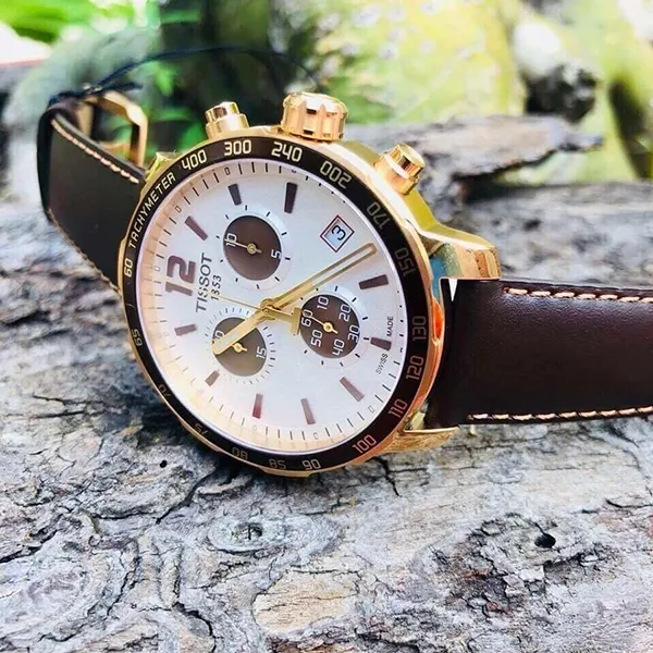 Đồng Hồ Nam Tissot Quickster T095.417.36.037.01 Màu Nâu Trắng - Đồng hồ - Vua Hàng Hiệu
