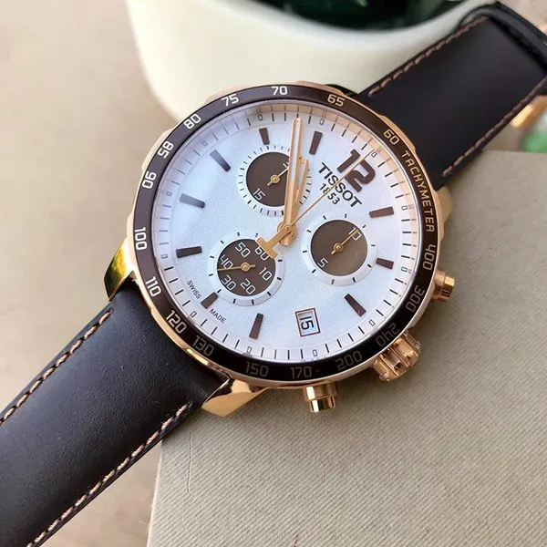 Đồng Hồ Nam Tissot Quickster T095.417.36.037.01 Màu Nâu Trắng - Đồng hồ - Vua Hàng Hiệu