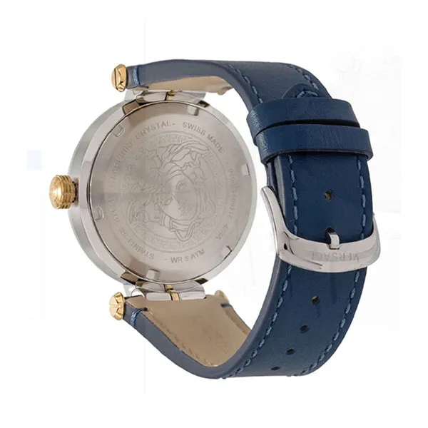 Đồng Hồ Nam Versace Aion Quartz VE2F00221 Watch 44mm Màu Xanh