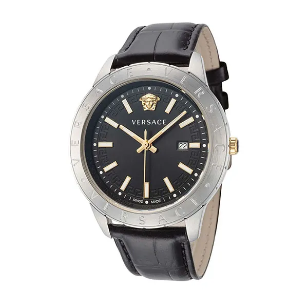 Đồng Hồ Nam Versace Univers Quartz VE2C00221 Watch 43mm Màu Đen Bạc