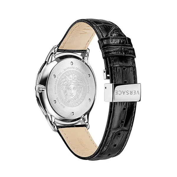 Đồng Hồ Nam Versace Univers Quartz VE2C00221 Watch 43mm Màu Đen Bạc