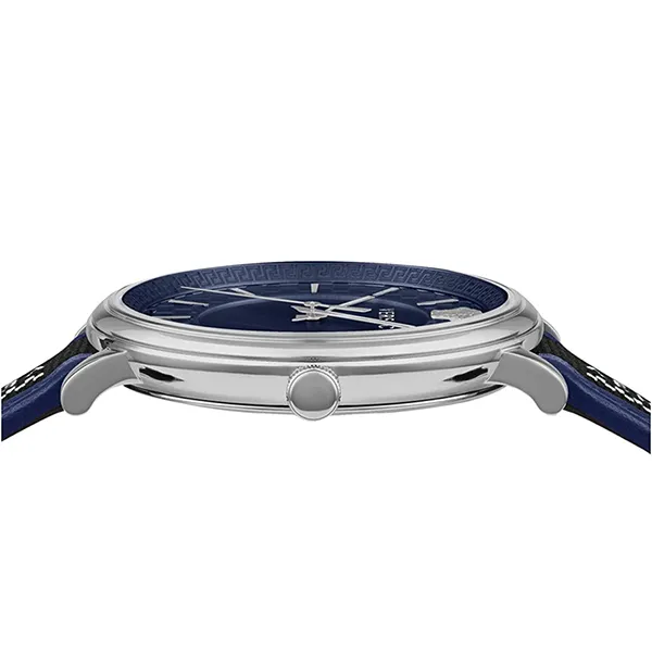 Đồng Hồ Nam Versace V-Circle Watch 42mm VE5A01121 Màu Xanh Đen