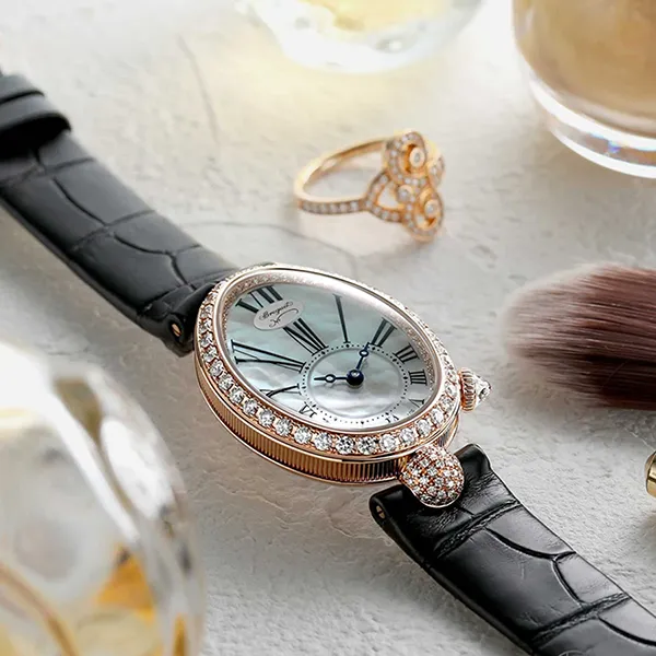 Đồng Hồ Nữ Breguet Automatic Mini Ladies 8928BR/51/944/DD0D3L Màu Đen/Vàng Hồng