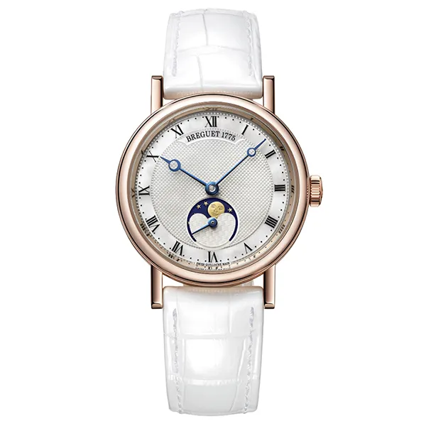 Đồng Hồ Nữ Breguet Classique Automatic Moonphase 30mm 9087BR/52/964 Màu Trắng