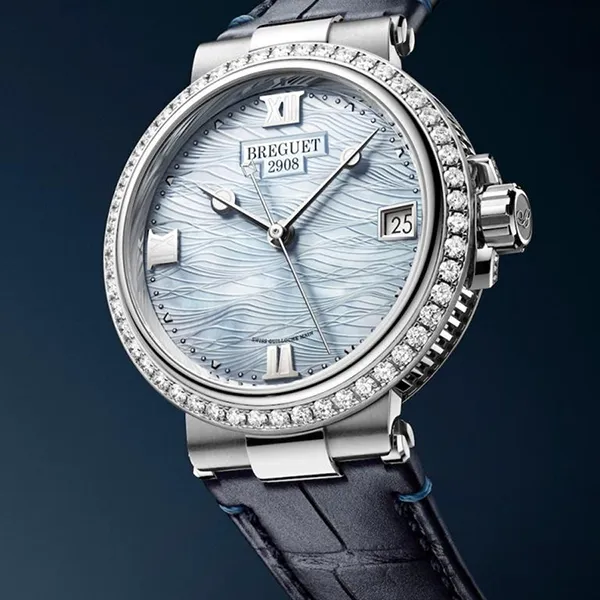 Đồng Hồ Nữ Breguet Breguet Marine Automatic 9518BB/V2/984/D000 Màu Xanh Bạc - Đồng hồ - Vua Hàng Hiệu