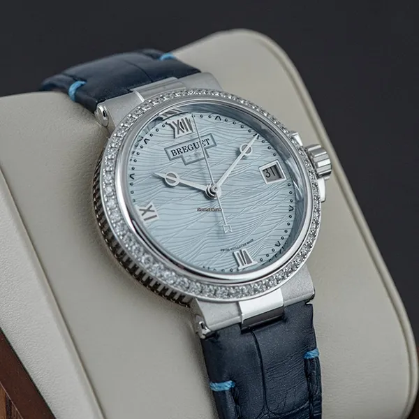 Đồng Hồ Nữ Breguet Breguet Marine Automatic 9518BB/V2/984/D000 Màu Xanh Bạc - Đồng hồ - Vua Hàng Hiệu