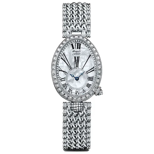 Đồng Hồ Nữ Breguet Reine De Naples Automatic Mini Ladies 8928BB/51/J20/DD00 Màu Bạc