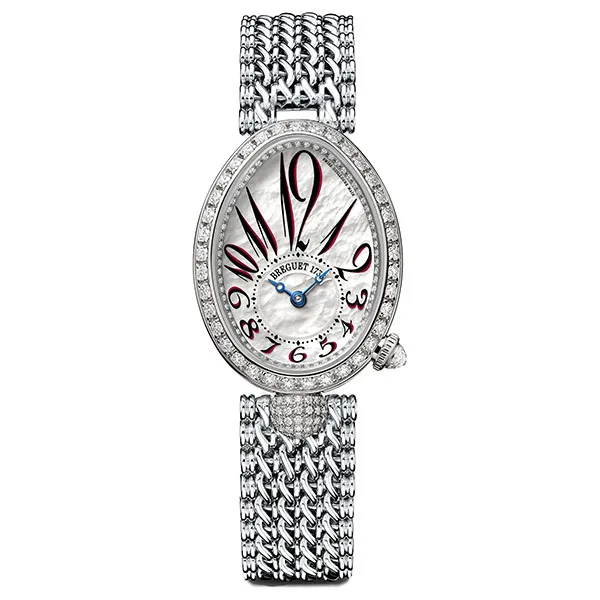 Đồng Hồ Nữ Breguet Reine De Naples Automatic Mini Ladies 8928BB/5P/J20 DD00 Màu Bạc