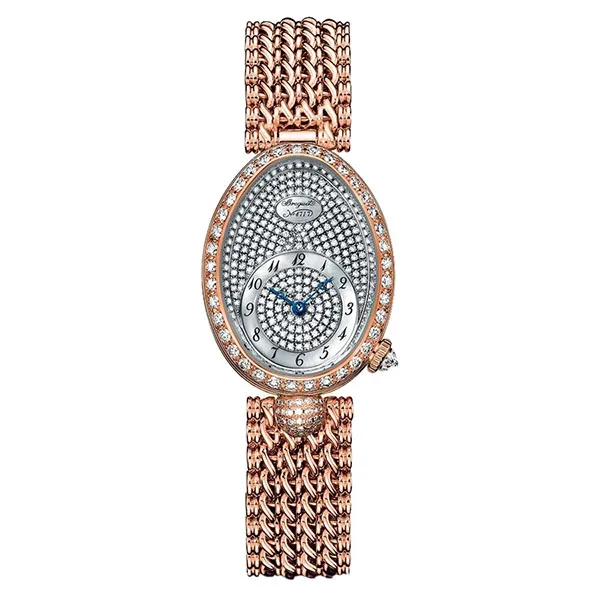 Đồng Hồ Nữ Breguet Reine De Naples Automatic Mini Ladies 8928BR/8D/J20/DD0D Màu Vàng Hồng