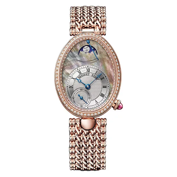 Đồng Hồ Nữ Breguet Reine De Naples Power Reserve Ladies 8908BR/5T/J20/D000 Màu Vàng Hồng