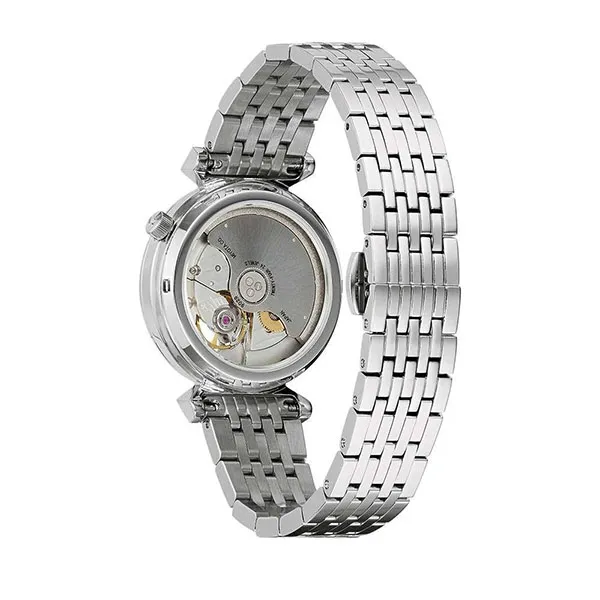 Đồng Hồ Nữ Bulova Regatta Automatic 96P222 White Dial Silver Tone Màu Bạc