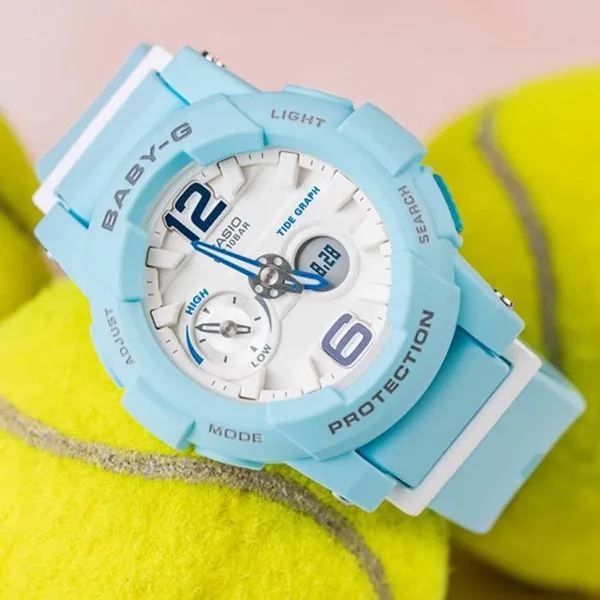 Đồng Hồ Nữ Casio Baby G Quartz BGA-180BE-2B Màu Xanh Dương - Đồng hồ - Vua Hàng Hiệu