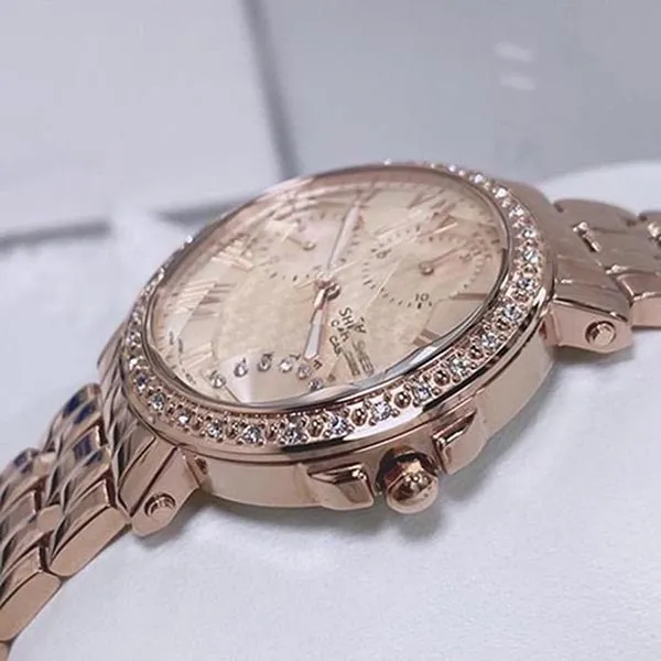 Đồng Hồ Nữ Casio Sheen Quartz SHN-3011PG-9A Women Watch Màu Vàng Hồng - Đồng hồ - Vua Hàng Hiệu