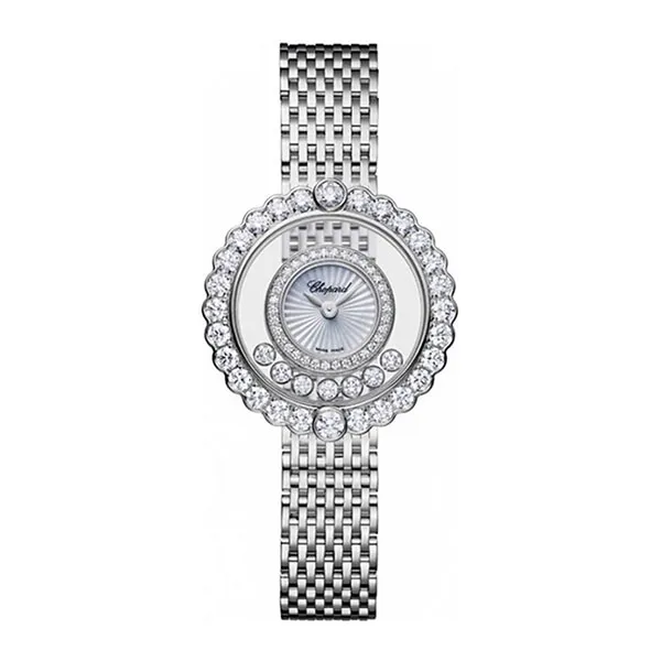 Đồng Hồ Nữ Chopard Happy Diamonds 204180-1201 Icons 30.3mm Màu Bạc Trắng