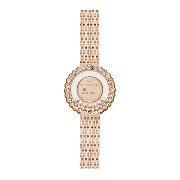 Đồng Hồ Nữ Chopard Happy Diamonds 204180-5201 Icons 18K 30.3mm Màu Vàng Hồng