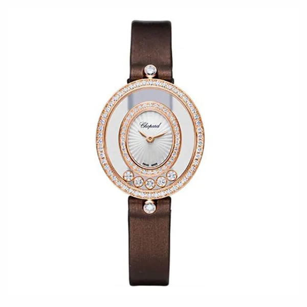 Đồng Hồ Nữ Chopard Happy Diamonds 204292-5201 Icons Watch Màu Nâu / Vàng Hồng