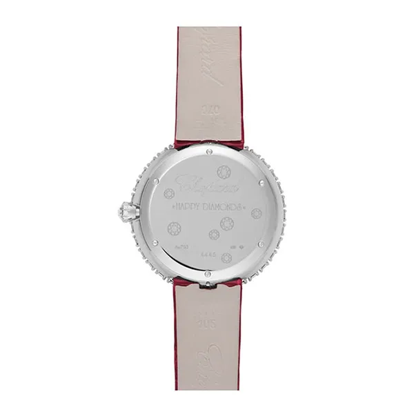 Đồng Hồ Nữ Chopard Happy Diamonds 204445-1006 Watch 38mm Màu Đỏ Trắng