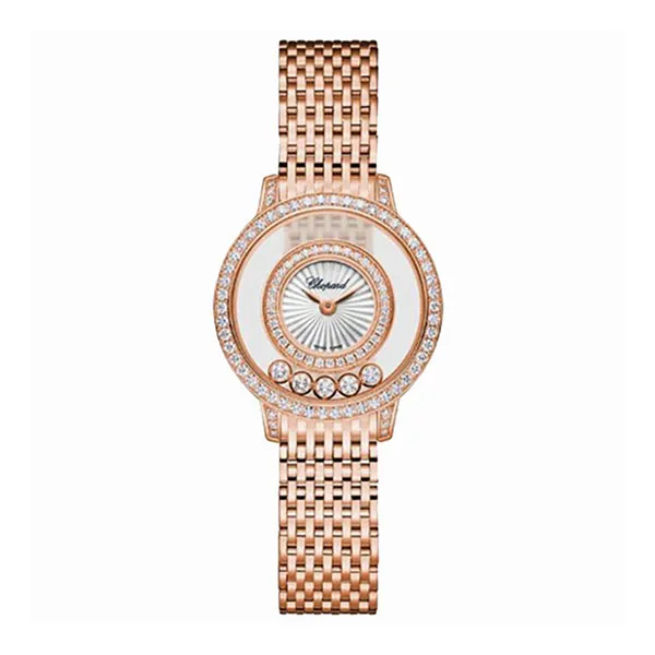 Đồng Hồ Nữ Chopard Happy Diamonds 209411-5001 Icons 28.5mm Màu Vàng Hồng