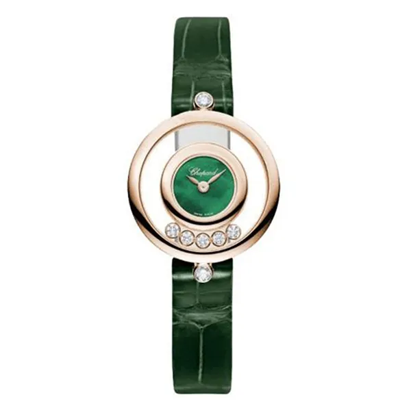 Đồng Hồ Nữ Chopard Happy Diamonds 209415-5002 Icons Watch 26mm Màu Xanh