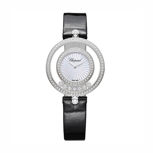Đồng Hồ Nữ Chopard Happy Diamonds Icons 209426-1201 32mm Màu Đen Trắng - Đồng hồ - Vua Hàng Hiệu