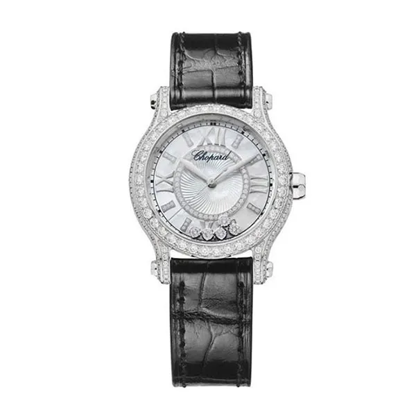 Đồng Hồ Nữ Chopard Happy Sport 274302-1001 Auto 18K Diamonds 30mm Màu Đen Trắng