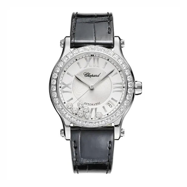 Đồng Hồ Nữ Chopard Happy Sport 278559-3003 Auto Diamonds 36mm Màu Đen Trắng