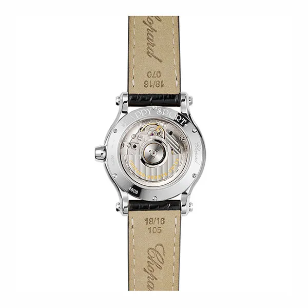 Đồng Hồ Nữ Chopard Happy Sport 278559-3003 Auto Diamonds 36mm Màu Đen Trắng