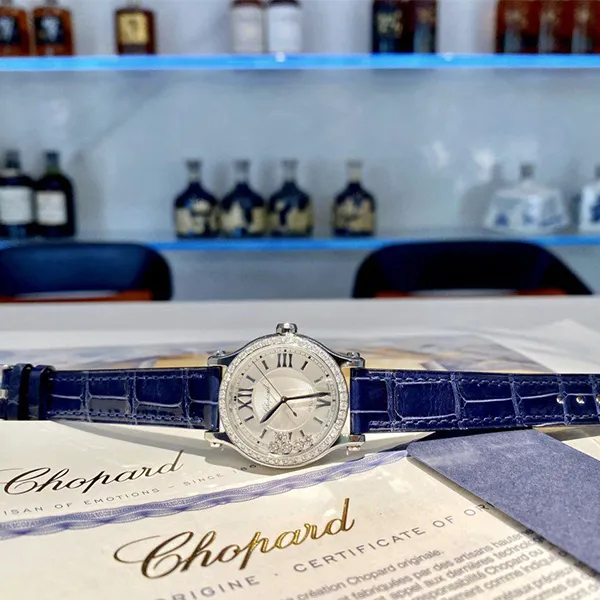 Đồng Hồ Nữ Chopard Happy Sport 278608-3003 Màu Xanh Navy Bạc - Đồng hồ - Vua Hàng Hiệu