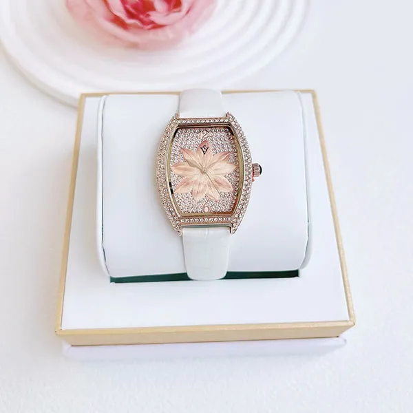 Đồng Hồ Nữ Christian Van Sant Quartz Watch Màu Hồng Trắng