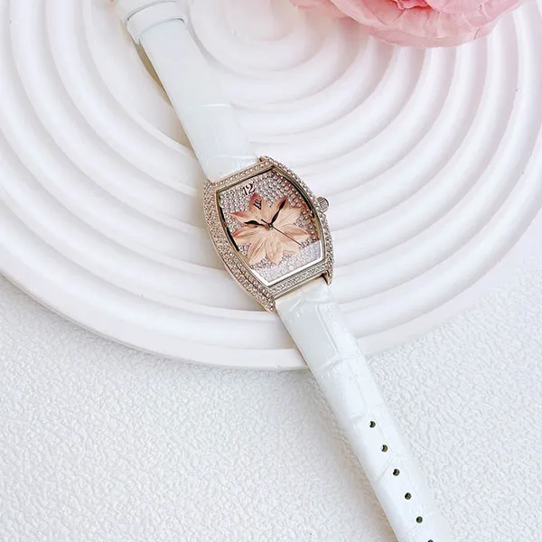 Đồng Hồ Nữ Christian Van Sant Quartz Watch Màu Hồng Trắng