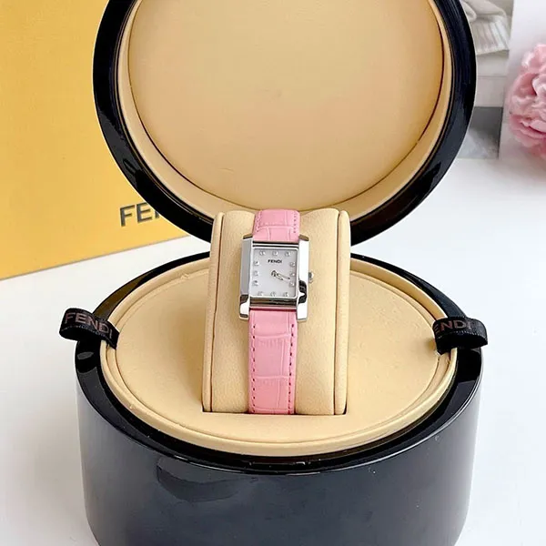 Đồng Hồ Nữ Fendi Quartz 7000L Classico Watch Màu Hồng Trắng