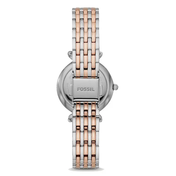 Đồng Hồ Nữ Fossil Carlie Mini Three-Hand Two-Tone Stainless Steel Watch ES4649 Màu Demi (Vàng Hồng - Bạc)