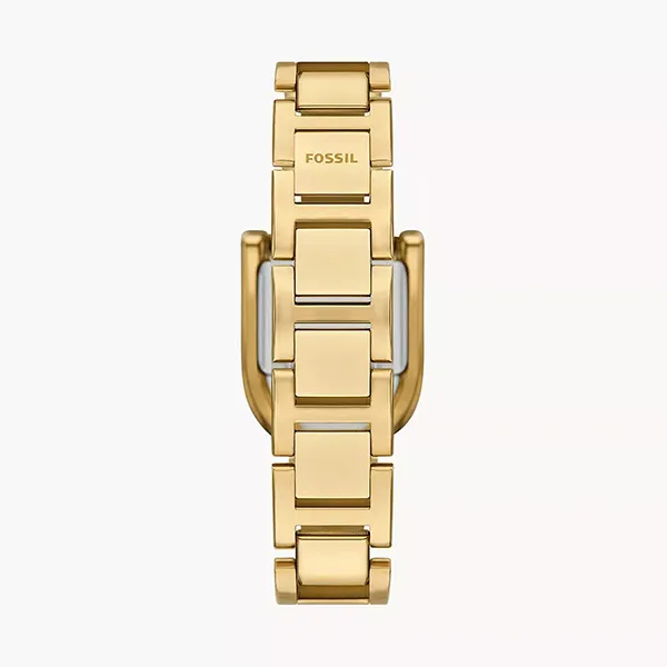 Đồng Hồ Nữ Fossil Harwell Three-Hand Gold-Tone Stainless Steel Watch ES5327 Màu Vàng