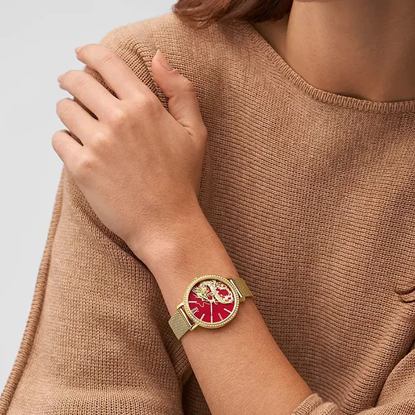 Đồng Hồ Nữ Fossil Jacqueline Gold-Tone Stainless Steel Mesh Watch ES5316 Màu Vàng Gold - Đồng hồ - Vua Hàng Hiệu