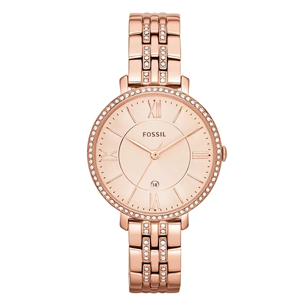 Đồng Hồ Nữ Fossil Jacqueline Rose Gold-Tone Stainless Steel Watch ES3546 Màu Vàng Hồng