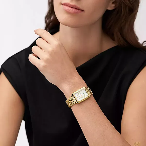 Đồng Hồ Nữ Fossil Raquel Three-Hand Date Gold-Tone Watch ES5304 Màu Vàng