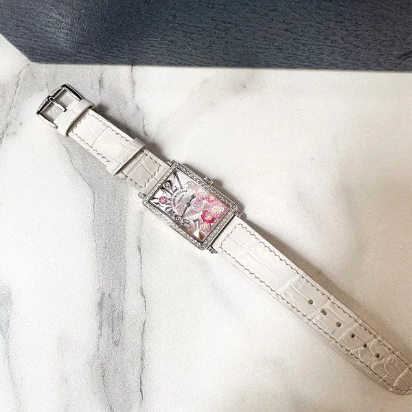 Đồng Hồ Nữ Franck Muller Mặt Hoa 952 Màu Trắng Bạc - Đồng hồ - Vua Hàng Hiệu
