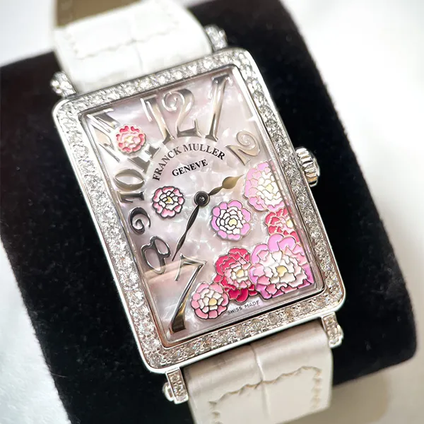 Đồng Hồ Nữ Franck Muller Mặt Hoa 952 Màu Trắng Bạc - Đồng hồ - Vua Hàng Hiệu