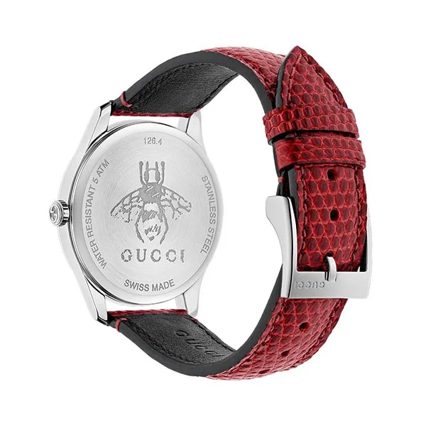 Đồng Hồ Nữ Gucci G-Timeless Red Mop Dial Red Leather YA1264041 Màu Đỏ