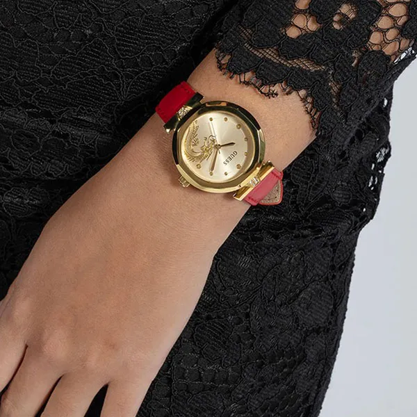 Đồng Hồ Nữ Guess Ladies Red Gold Tone Analog Watch GW0646L1 Màu Đỏ Vàng