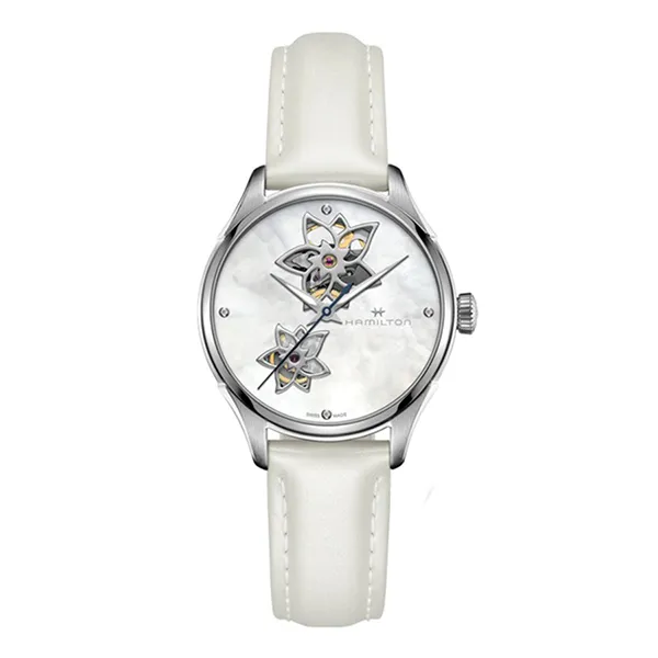 Đồng Hồ Nữ Hamilton Jazzmaster Open Heart H32115892 Màu Trắng